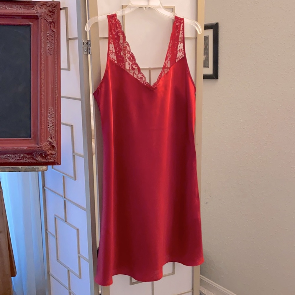 Red Silk Slip